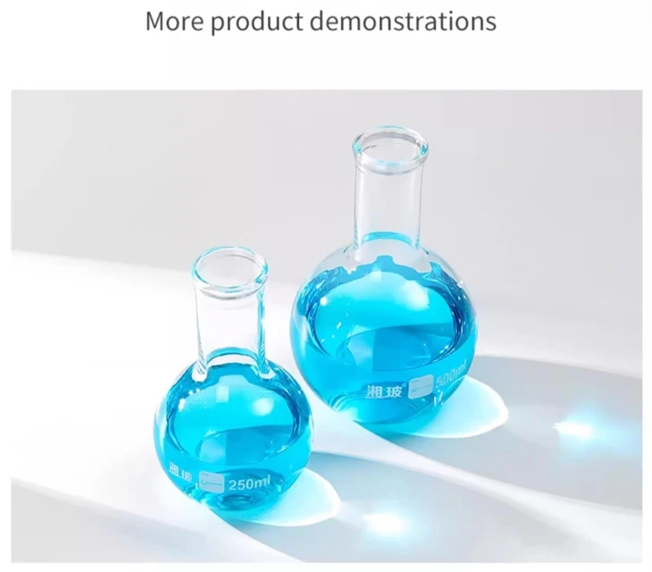 Flat Bottom Flask - Labware Round Bottom Flask Laboratory Flask Laboratory Glassware Borosilicate