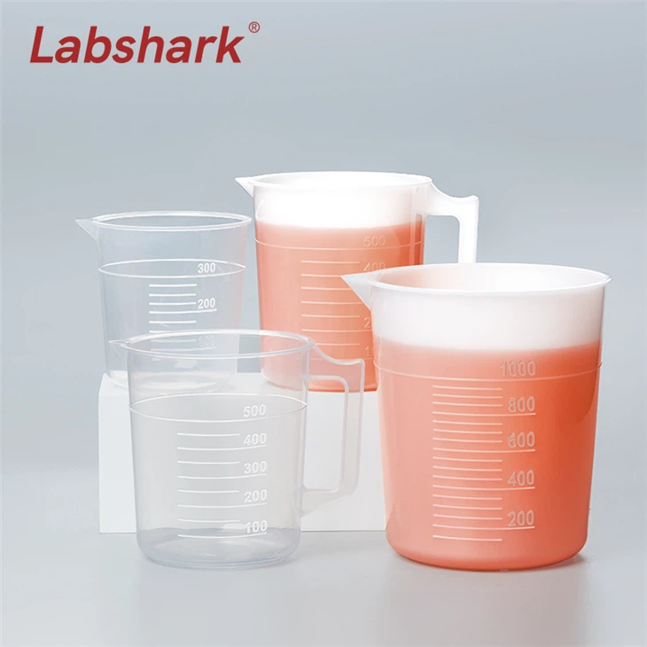 PE PP Plastic-beaker-with-handle