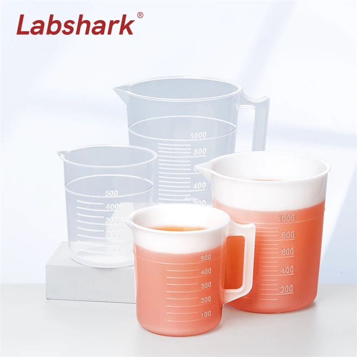 PE PP Plastic-beaker-with-handle